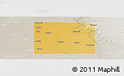 Physical Panoramic Map of Floyd County, lighten, semi-desaturated