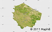 Satellite Map of Fort Bend County, single color outside