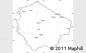 Blank Simple Map of Fort Bend County, cropped outside