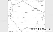 Blank Simple Map of Fort Bend County