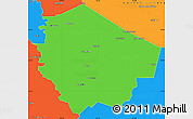 Political Simple Map of Fort Bend County