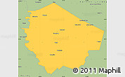 Savanna Style Simple Map of Fort Bend County