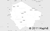 Silver Style Simple Map of Fort Bend County