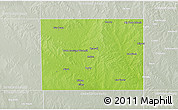 Physical 3D Map of Frio County, lighten, semi-desaturated