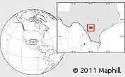 Blank Location Map of Frio County, highlighted parent region