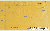 Physical 3D Map of Gaines County