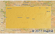 Physical 3D Map of Gaines County, satellite outside