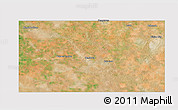 Satellite 3D Map of Gaines County, cropped outside