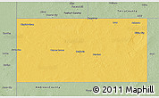 Savanna Style 3D Map of Gaines County