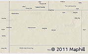 Shaded Relief 3D Map of Gaines County