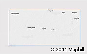 Silver Style 3D Map of Gaines County, single color outside