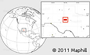 Blank Location Map of Gaines County