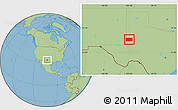 Savanna Style Location Map of Gaines County