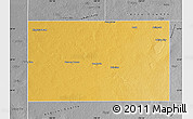 Physical Map of Gaines County, desaturated