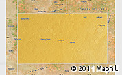 Physical Map of Gaines County, satellite outside