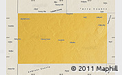 Physical Map of Gaines County, shaded relief outside