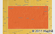 Political Map of Gaines County, physical outside