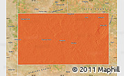 Political Map of Gaines County, satellite outside