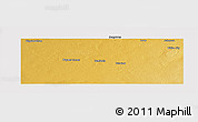 Physical Panoramic Map of Gaines County, cropped outside