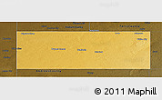 Physical Panoramic Map of Gaines County, darken
