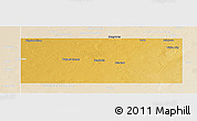 Physical Panoramic Map of Gaines County, lighten