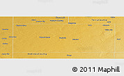 Physical Panoramic Map of Gaines County