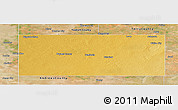 Physical Panoramic Map of Gaines County, satellite outside