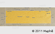 Physical Panoramic Map of Gaines County, semi-desaturated