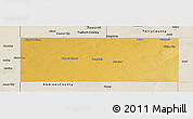 Physical Panoramic Map of Gaines County, shaded relief outside