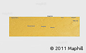 Physical Panoramic Map of Gaines County, single color outside