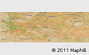 Satellite Panoramic Map of Gaines County