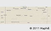 Shaded Relief Panoramic Map of Gaines County