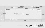 Silver Style Panoramic Map of Gaines County