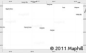 Silver Style Simple Map of Gaines County