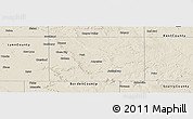 Shaded Relief Panoramic Map of Garza County