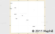 Classic Style Simple Map of Garza County, single color outside