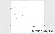 Silver Style Simple Map of Garza County, single color outside