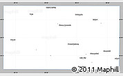 Gray Simple Map of Gillespie County, single color outside