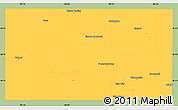 Savanna Style Simple Map of Gillespie County, single color outside
