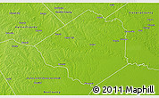 Physical 3D Map of Goliad County