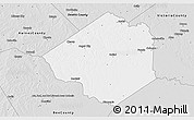 Silver Style 3D Map of Goliad County