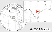 Blank Location Map of Goliad County