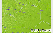 Physical Map of Goliad County