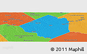 Political Panoramic Map of Goliad County