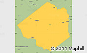 Savanna Style Simple Map of Goliad County