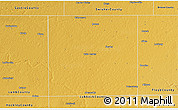 Physical 3D Map of Hale County