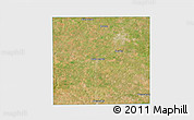 Satellite 3D Map of Hale County, single color outside