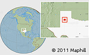 Savanna Style Location Map of Hale County, highlighted parent region, hill shading