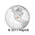 Outline Map of Hall County