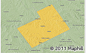 Savanna Style 3D Map of Hamilton County